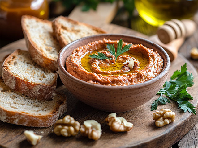 Paté de pimientos asados y nueces de Viver